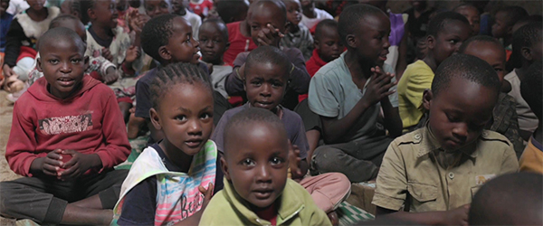 Group of Kibera children
